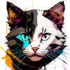 Neon Punk Cat