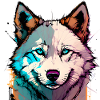 Neon Punk Wolf