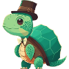 Turtle with top hat