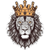 Lion with crown