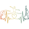 Heartbeat gymnastics gymnastics ECG pulse