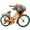 Fahrrad mit Blumen