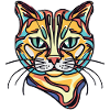 Bunte Katze