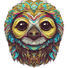 Psychedelic sloth