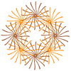 Bar Sun Circled Twirl Shape