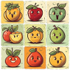 Funny Comic Fruits, Cartoon Fruit