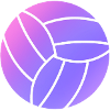 Volleyball arc-en-ciel