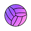 Volleyball arc-en-ciel