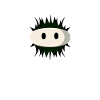 Cute kawaii sea urchin