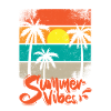 Summer vibes sunset retro