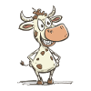 Crazy cow