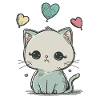 mignon petit chat Doodle