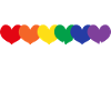 Be Kind Rainbow Hearts