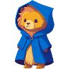 Lion en manteau royal