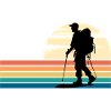 Wandern Herren Bunt