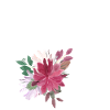 Floral letter q