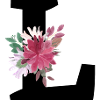 Letter l floral