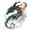 Dragón tribal ahumado
