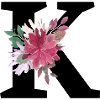 Letter k floral