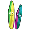 gurken,paar,gurken,gurke,salatgurke,pärchen