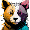 Neon Punk Baby Bear
