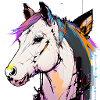 Neon Dot Horse