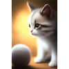 Petit bébé chat mignon