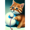 Petit bébé chat mignon