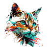 Cat modern Art Style