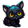 Black Little Kitten