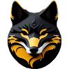 Black and gold fox