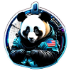 Panda Astronaut futuristic