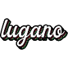 Lugano Neon Schriftzug Mehrfach Schatten