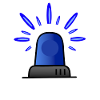 Blue light siren