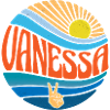 Vanessa Shirt Vintage Sunset Vanessa Groovy Krawatte