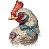 Pretty 50s hen
