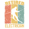 Skiing retired electrician