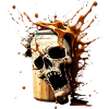 Skull Beer Explosion