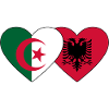 Algeria Albania Flag Heart