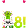 Hurra der Lauch wird 8