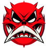 Abstract Evil Face