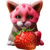 Chat fraise