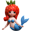 Sirène aux fraises