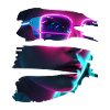 Cyber-Punk DJane - Neon Sunglasses