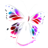 Mehrfarbiger Schmetterling
