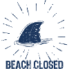 Beach closed
