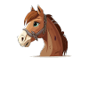 Pferd comic cartoon style