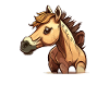 Pferd comic cartoon style