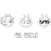 Logotipo de G2 Esports blanco y sami