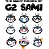 Logo G2 Esports i emotikony Sami